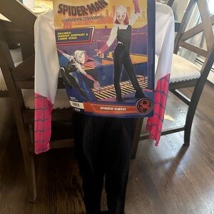 Spider-Gwen Kids Costume - Black, White, Pink